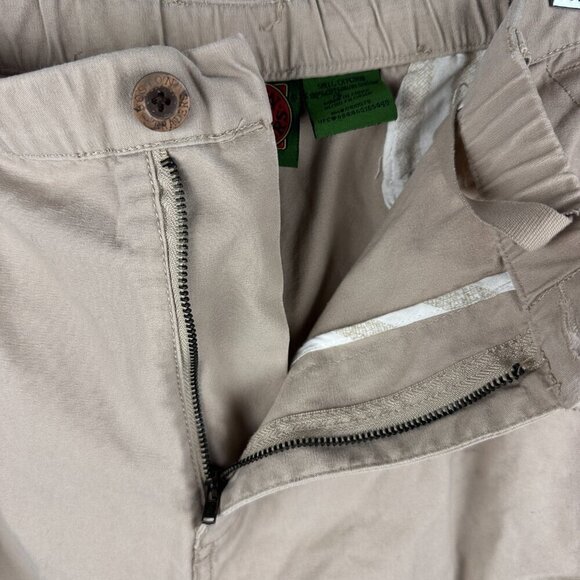 BOSTON TRADES SHORTS MEN'S ,EDIUM BEIGE KHAKI CARGO DRAWSTRING BEACH RELAXED - Picture 3 of 16